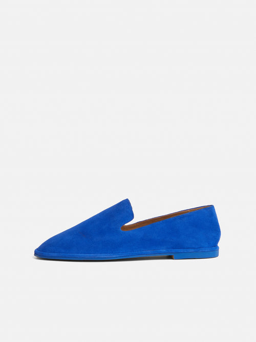 Elie Soft Suede Loafer | Blue