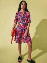 Rave Floral Tea Dress | Pink