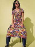 Rave Floral Jersey Dress | Multi