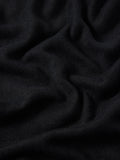 Linen Slub Knitted Skirt | Black