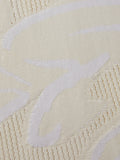 Pointelle Jacquard Knit Dress | Cream