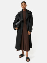 Drape Pleat Jersey Dress | Brown Jigsaw Drape Pleat Jersey Dress | Brown Jigsaw