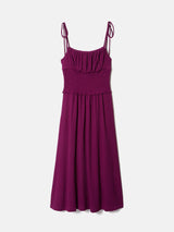 Crinkle Jersey Strap Dress | Purple