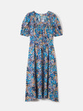 Rave Floral Cotton Dress | Blue