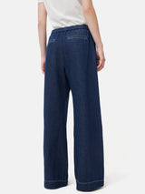 Denim Wide Leg Trouser | Blue