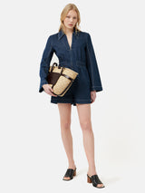 Denim Playsuit | Blue