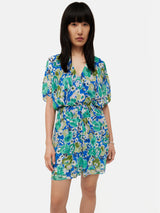 Abstract Meadow Playsuit | Green