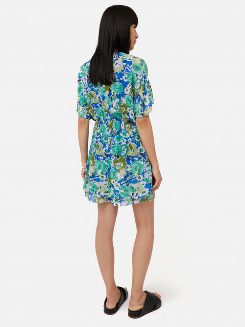 Abstract Meadow Playsuit | Green