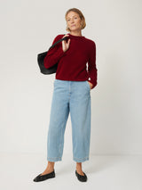 Cloud Cashmere Eldon Jumper | Red