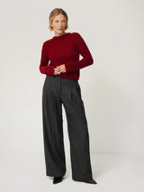 Cloud Cashmere Eldon Jumper | Red