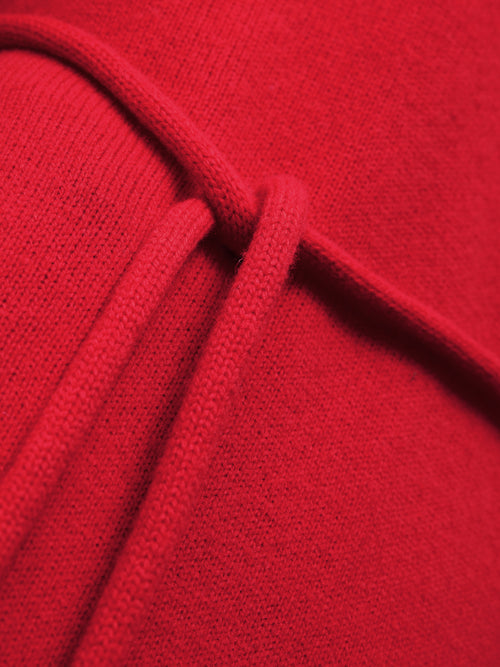 Merino Slouchy Jumper Dress | Red