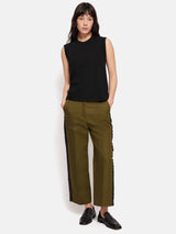 Cotton Slub Tank Top | Black