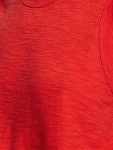 Cotton Slub Tank Top | Red