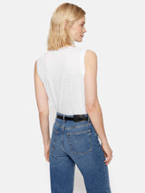 Cotton Slub Tank Top | White