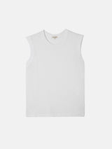 Cotton Slub Tank Top | White