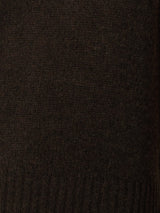 Cashmere Crew Neck Tank | Dark Brown