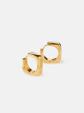 Chunky Square Hoop Earring | Gold