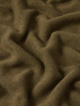 Wool Cashmere Blend Drape Poncho | Green