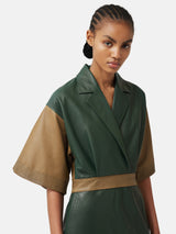 ROKSANDA Leather Dress | Khaki