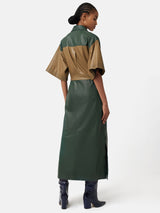 ROKSANDA Leather Dress | Khaki