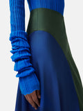ROKSANDA Satin Colour Block Skirt | Multi