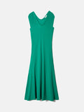 Crinkle T-shirt Jersey Dress | Green