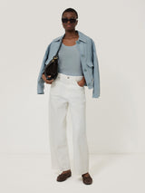 Supima Cotton Scoop Neck Tee | Summer Rain