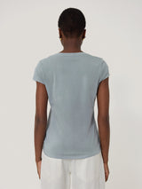 Supima Cotton Scoop Neck Tee | Summer Rain