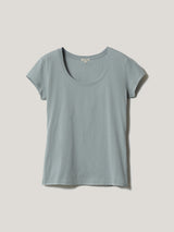 Supima Cotton Scoop Neck Tee | Summer Rain