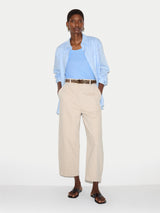 Supima Cotton Scoop Neck T-shirt | Shirt Blue