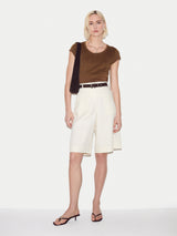 Supima Cotton Scoop Neck T-shirt | Amaretto