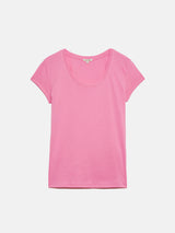Supima Cotton Scoop Neck Tee | Pop Pink