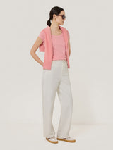 Supima Cotton Scoop Neck Tee | Rose Pink