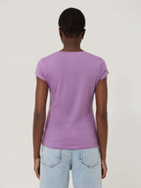 Supima Cotton Scoop Neck Tee | Tiger Orchid