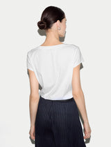 Supima Cotton Scoop Neck T-shirt | White