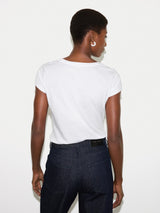 Supima Cotton Scoop Neck T-shirt | White