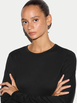 Supima Cotton Long Sleeve T-shirt | Black
