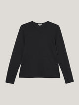 Supima Cotton Long Sleeve Tee | Black
