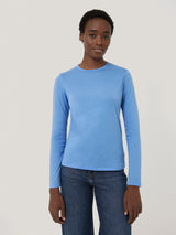 Supima Cotton Long Sleeve Tee | Intense Sky
