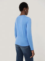 Supima Cotton Long Sleeve Tee | Intense Sky