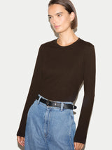 Supima Cotton Long Sleeve T-shirt | Brown