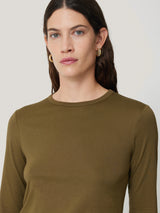 Supima Cotton Long Sleeve Tee | Olive