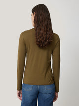 Supima Cotton Long Sleeve Tee | Olive