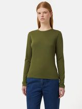 Supima Cotton Long Sleeve Tee | Khaki