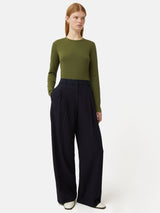 Supima Cotton Long Sleeve Tee | Khaki