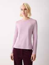Supima Cotton Long Sleeve Tee | Lilac Frost