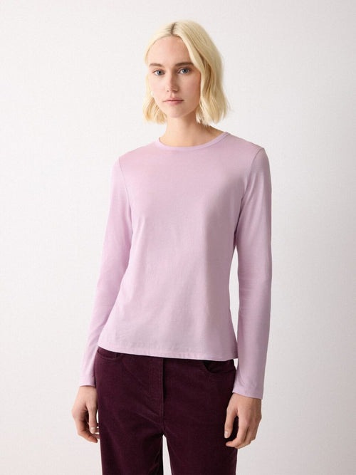 Supima Cotton Long Sleeve Tee | Lilac Frost