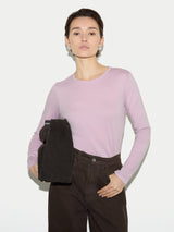 Supima Cotton Long Sleeve T-shirt | Lilac Frost