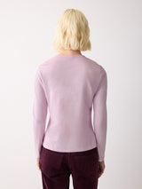 Supima Cotton Long Sleeve Tee | Lilac Frost