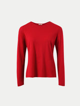 Supima Cotton Long Sleeve T-shirt | Red